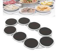 Lazy Susan, vassoio girevole a 360°, antiscivolo e resistente al calore, facile da montare, ideale per pasti in famiglia, feste e occasioni speciali