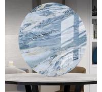 Lazy Susan - Vassoio girevole grande per tavolo da pranzo, 61,1 cm, con texture in marmo a 360°, perfetto per matrimoni, decorazione della casa, regali, colore: verde (100 cm)