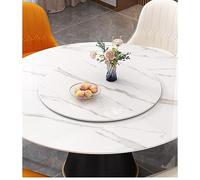 Lazy Susan - Vassoio girevole in marmo naturale, per tavolo da pranzo, Ø 70 cm, elegante decorazione per la casa, motivi unici perfetti per intrattenere