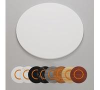 Lazy Susan - Vassoio rotante in legno, grande, rotondo, 100 cm, per la casa, colore: bianco, 101,6 cm, perfetto per feste e riunioni
