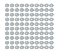 lazyfun 100 orecchini stabilizzanti trasparenti in silicone per la schiena, pratici cuscinetti di guarigione per il supporto dell'orecchio, 7mm, come descritto