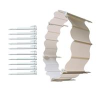 lazyfun Recinzione in plastica per giardino bordatura paesaggistica per la progettazione del paesaggio aiuole giardino circondato giardino in plastica