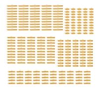 lazyfun Set di 250 chiusure a catena in lega di perle versatili, con chiusura finale scorrevole, fibbie per tubi, accessori per gioielli in lega, ornamenti, Taglia unica, come descritto