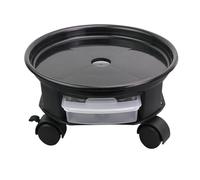 lazyfun Vassoio portatile con ruota, robusto scaffale per piante arrotolato, supporto interno quadrato, per la conservazione, balcone, giardinaggio, esterno, interno