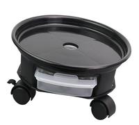 lazyfun Vassoio portatile con ruota, robusto scaffale per piante arrotolato, supporto interno quadrato, per la conservazione, balcone, giardinaggio, esterno, interno