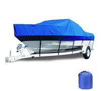 LazySof Copertura per Barca 11-27ft 600D Oxford - Impermeabile Anti-UV Solido Durevole Rimorchiabile, Telo Copribarca Esterno per V-Hull,20to22ft