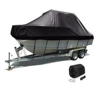 LazySof Tessuto Oxford 420D Impermeabile Telo Copribarca 11-27ft Coperture per Barche Durevole Raggi UV Resistente all'Acqua Antipolvere Telo Copribarca,20to22FT: 700x254cm