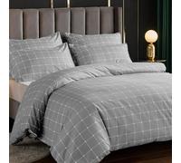 Lazzaro - Set copripiumino super king size, in microfibra di alta qualità, reversibile, per letto super king size (260 x 220 cm), 3 pezzi, ultra morbido, ipoallergenico, set di biancheria da letto