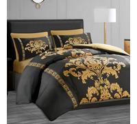 LAZZARO - Set Copripiumino Super King Size, No Stiro, 3 Pezzi Con Chiusura a Cerniera + 2 Federe, 260 x 220 cm