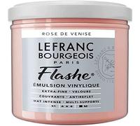 Lefranc Bourgeois Flashe 300640 - Pittura acrilica e vinile, altamente pigmentata, elastica, resistente alla luce, resistente all'invecchiamento, opaca, per interni ed esterni, vaso da 125 ml, rosa