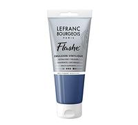 Lefranc Bourgeois Flashe 300480 - Pittura acrilica e vinile, resistente alla luce e all'invecchiamento, opaca, per interni ed esterni, tubetto da 80 ml, colore: blu cenere
