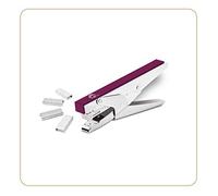 LB Office 8282 EB-20F - Cucitrice manuale per ufficio o casa, per graffette 24/6, 26/6, 20 fogli, acciaio inox, qualità semi-pro
