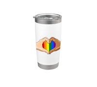 LBGT Pride Flag Diritti di uguaglianza Bicchiere termico in acciaio inox doppia parete