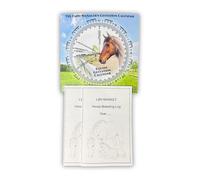 LBH MARKET Calendario e registro della gestazione del cavallo | Ruota di gestazione cavalla con 2 Libri di allevamento | Traccia fino a 60 cavalle - Date di puledro, Note sulla gravidanza & Registri