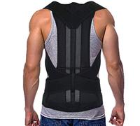 LBHT XS-5XL Taglie Forti Correttore Posturale Tutore Schiena Donna Uomo Cintura Supporto Schiena Completa Tutore Antidolorifico Parte Superiore E Inferiore Schiena (Color : Black, Size : 5XL)