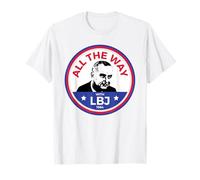 LBJ 1964 Presidente della campagna democratica Lyndon Baines Johnson Maglietta