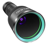 LBJD Torcia UV a luce nera, 365 NM, torce ricaricabili con 4 LED filtrati, ad alta potenza e lungo raggio, fascio di grado professionale, ideale per uso commerciale, rilevamento di urina di animali