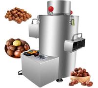 LBJDJYB Macchina Apri-gusci Completamente Automatica, Castagne Macchina Sbucciatrice, Pelapatate Elettrico Commerciale, 100 kg/h, 12V/220V, 8-18 Lama, Castagne Macchina Sbucciatrice 300W/550W