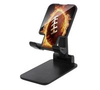 LBKHDS Supporto per telefono cellulare per scrivania,Supporto per telefono con stampa di football americano fiammeggiante,Supporto per telefono cellulare,Supporto per telefono portatile pieghevole