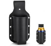 LBMOUD 1 PCS cinture da birra da uomo, in pelle, portabottiglie e portabottiglie per cintura,Porta bevande universale per festival, Oktoberfest e attività all'aperto,Pratico regalo per uomini(nero)