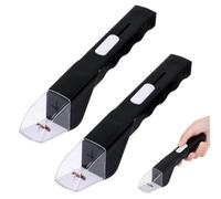 LBMOUD 2 PCS Acchiappa Insetti, Attrezzo Cattura Insetti Vivi,Trappola per Ragni e Insetti,Acchiappa Ragni Facile Da Catturare E Osservare,Adatto per i Bambini(nero)