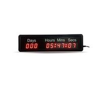 LBNVBC GUIDATO Orologio del Timer di Conto alla rovescia di Grandi Dimensioni da 4 Pollici, Ore, Ora, Minuto e Secondo Orologio al Coperto for la Piscina for Palestra