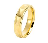 LBRTMED Anello di fidanzamento del matrimonio di Knbob Tungsten per lui, anelli da 6 mm di anni prima di nozze lucidate