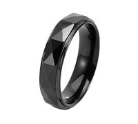 LBRTMED Anello di fidanzamento del matrimonio di Knbob Tungsten per lui, anelli da 6 mm di anni prima di nozze lucidate