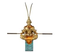 LBRTMED Attira ricchezza Statua Ornamento Creativo Scimmia re Ornamenti in Ottone Artigianato Studio Soggiorno Ufficio Decorazione del Desktop Statue Fatte a Mano ricchezza Arredamento