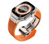 LBRTMED Banda per 49/44/45 mm silicone Sport Sport Clascing Class Closure Closure Banda per uomini per gli uomini/Ultra 9 8 7 6 5 SE 2