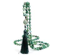 LBRTMED Bracciale per perline da 8 mm xfzjchap per unisex, braccialetto in pietra della collana di agata verde, gioielli di moda