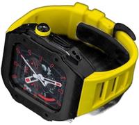 LBRTMED Cassa di orologio in acciaio inossidabile in stile Schik rm+kit di modd della fascia d'oro