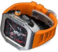 LBRTMED Cassa di orologio in acciaio inossidabile in stile Schik rm+kit di modd della fascia d'oro