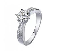 LBRTMED CWZZWS Moissanite Silver Ring S925 Gioielli Regalo per gli amanti del matrimonio