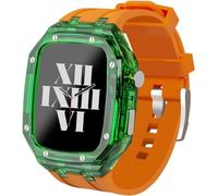 LBRTMED Elastico della custodia per orologio trasparente Schik ， per 44 mm 45 mm ， Canda di orologi Clear Bezel Sport Mod Kit Mode Moder ， per Serie IWatch 9/8/7/5/5/4/SE Sostituzione