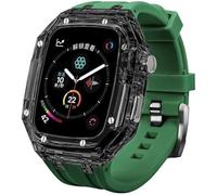 LBRTMED Kit di modifica Schik Cancca in gomma di protezione trasparente per 45 mm 44 mm, designer Colorful Watch Watch Watch Band Loop per iWatch 8 7 6 5 4 SE