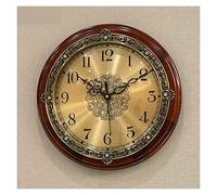 LBRTMED Vejia Orologio da Parete Grande Orologio da Parete retrò in Legno Solido Camera da Letto American European Creative Wall Watch Decorazioni Classiche Classic Home/Kit Facili da Leggere