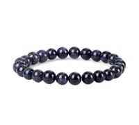 LBRTMED Xfzjchap Bracciale perle da 8 mm per donne e uomini, bracciale in pietra yoga intrecciata regolabile da 6,5-12 pollici, gioielli di moda