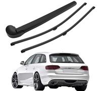 LbsAMP Set Braccio e Spazzola Tergilunotto Posteriore Compatibile per Audi A4 B8 2008-2013 | 2 Pezzi Tergicristallo Posteriore per Auto e 1 Pezzi Braccio Tergicristallo
