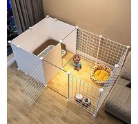 LBSI Recinto Animali Interno/Esterno, Recinto per Cani da Interno Piccoli, Recinto Albero di Natale, Ideale per Cani/Gatti/Conigli/Gattini/Criceti/Porcellini D'India, Metallo (Size : 127 * 75 * 47-