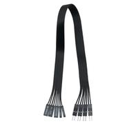 LBTODH 1 cavo di espansione per scheda madre 24 AWG, da maschio a femmina, cavo di prolunga per hard disk LED/PLED/reset SW/Power SW/scheda madre (nero, 30 cm)