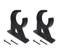 LBTODH 2 ganci per barche in nylon, clip per scala, nero, morsetto per stivaggio per tubi da 40 mm