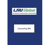 LBU Global Course Materials: Counseling 200