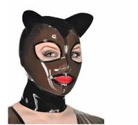 LBUZHOY Lattice Testa Coperchio Gatto Lattice Maschere Sicuro e Non Tossico Viso per Cosplay Party Club Wear Unisex con Cerniera(Size:M-65CM)