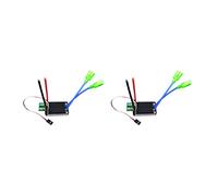 Lbvzxkad 2X ESC Impermeabile Bidirezionale Ad Alta Potenza 12V-24V RC ESC per Auto E Barche RC 640A