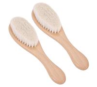 Lbvzxkad 2X Manico Nel Legno Parrucchiere Nel Fibra Morbida Barbiere Collo Spolverino Pulizia Strumenti per Lo Styling Dei Capelli