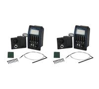 Lbvzxkad 2X Prener LC5 Un 5 Bande Pickup per Chitarra Acustica Preamplificatore EQ LCD Tuner Piezo Equalizer