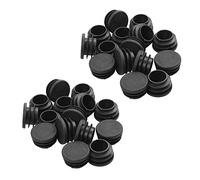 Lbvzxkad 48Pack Sedia Gambe da Tavolo Spina Diametro 22mm Tondo Copertura nel Plastica Filetto Tubo Inserito
