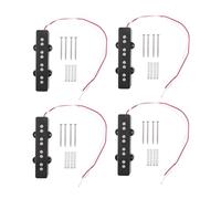 Lbvzxkad 4X Professionista Basso Elettrico Tipo Aperto Pickup un Ponte Silenzioso per Style un 4 Corde, Nero 95X18,3Mm