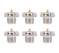 Lbvzxkad 6X UHF SO-239 Femminile Jack Quadrato Solder Cup Coassiale Connettore per Ham Radio